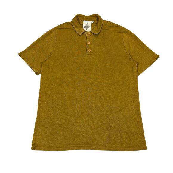 Jungmaven 100% Hemp Polo Shirt Men's Large Quiet Luxury Minimalist - Picture 1 of 8